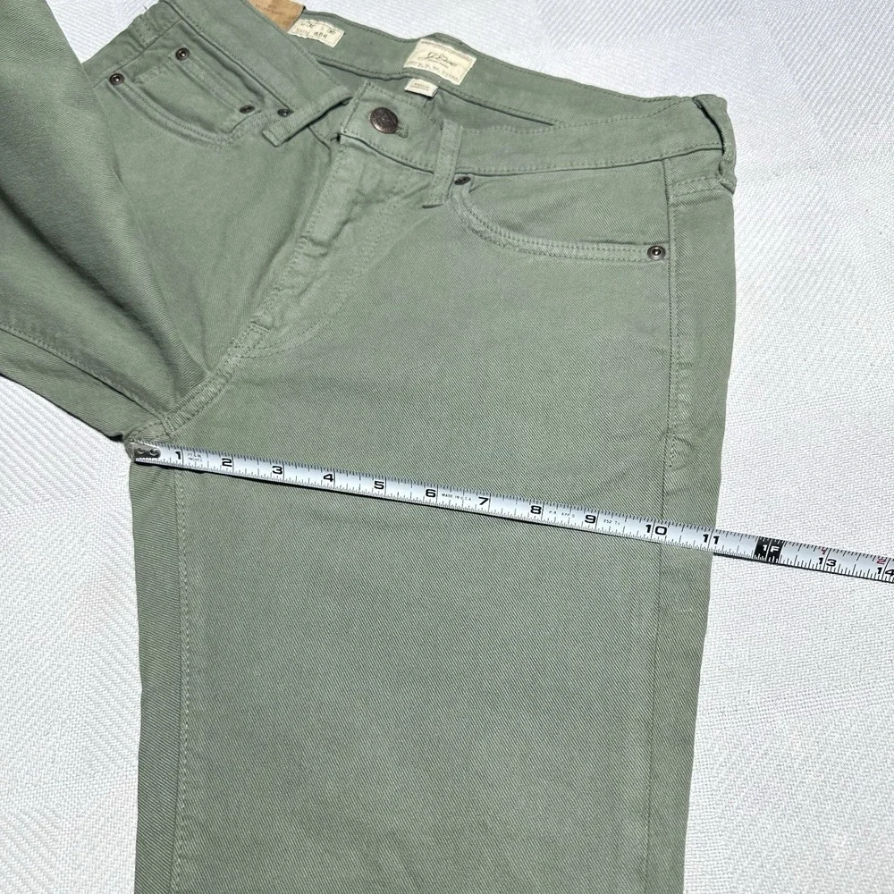 NEW‎ J Crew 484 Stretch Slim Tapered Leg Green Khaki Pants Mens Size 30x30 NWT